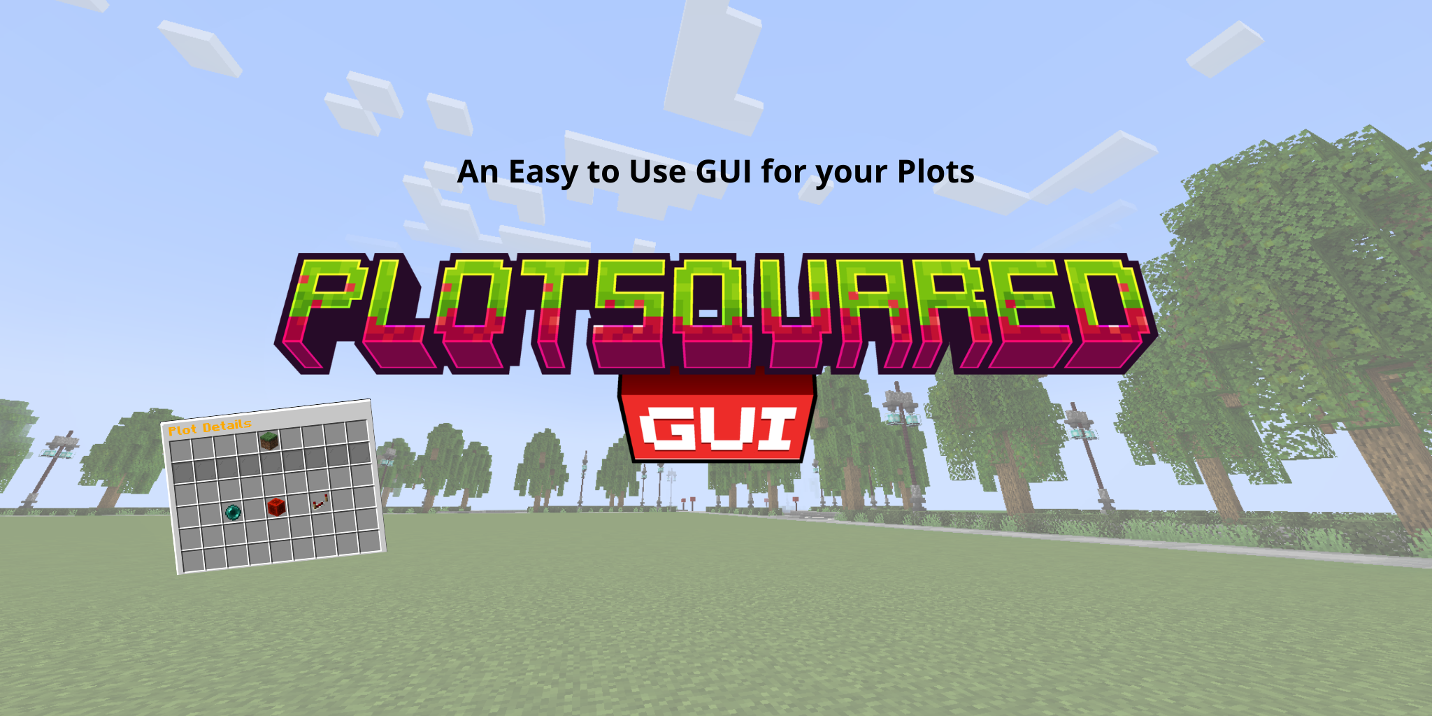 PlotSquared GUI - Easy to use menus cover